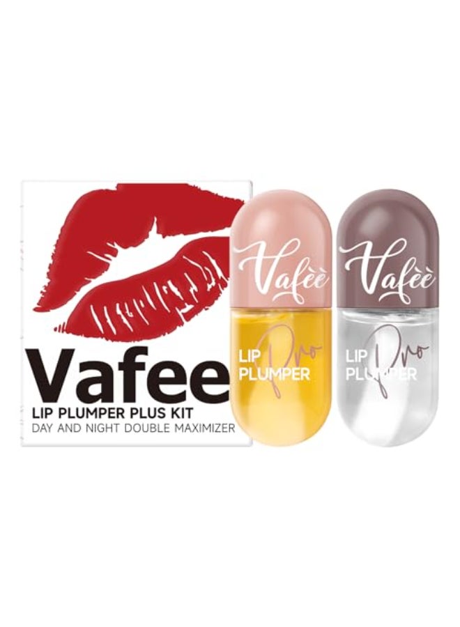 Vafee Lip Plumper by Vafee Natural Lip Plumper and Lip Care Serum Lip Enhancer for Fuller Lip Mask Beautiful Fuller Hydrating Reduce Fine Lines A02PLUS Yellow A02PLUS Yellow - Image 1