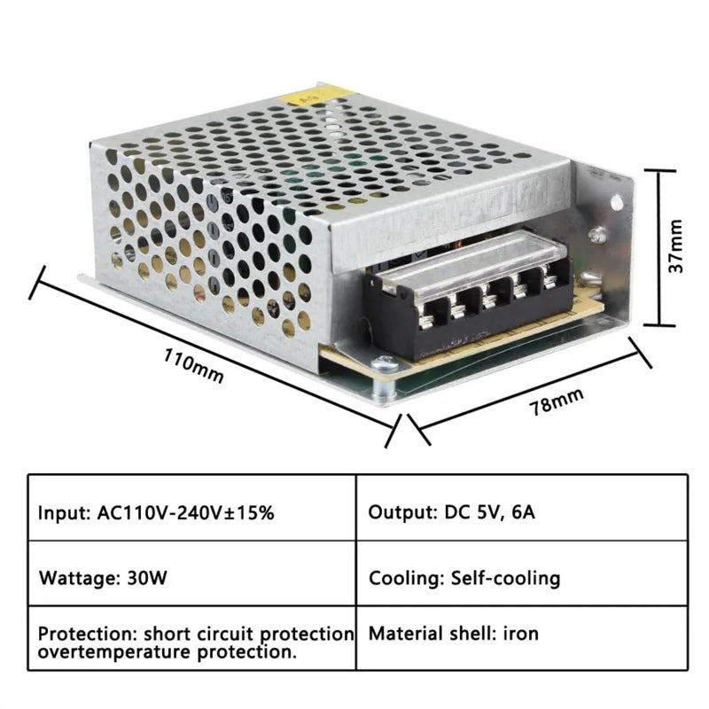 AC DC Power Supply Converter 220V to 5V 12V 24V 36V 1A to 30A DC12V - Image 5