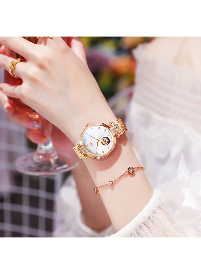 Rosdn Armani Series Birthday 3.8 Festival Gift Women's Mechanical Luxury Watch Top Ten Famous Brands - Image 1