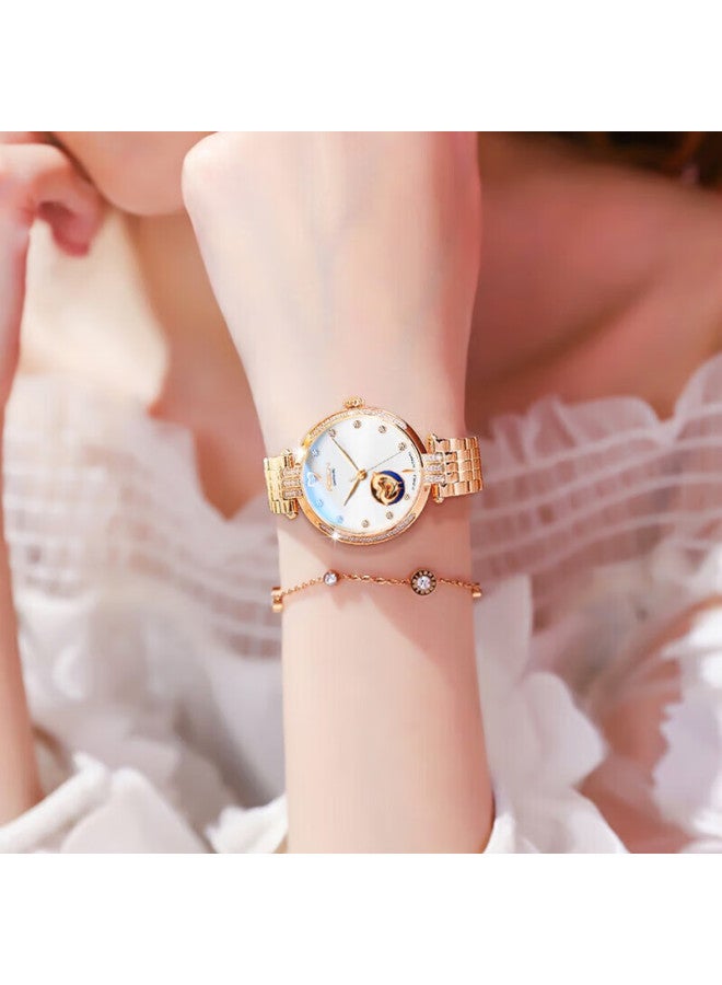 Rosdn Armani Series Birthday 3.8 Festival Gift Women's Mechanical Luxury Watch Top Ten Famous Brands - Image 5