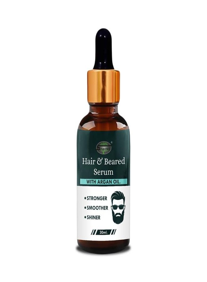 SABATES Hair & Beared Serum | Beard Growth Oil-10X Nourishing Oils For Stronger, Fluffier & Shinier Beard (100% Organic) - Image 1