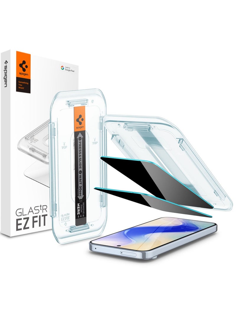 Spigen GLAStR EZ Fit Google Pixel 10 Pro XL | Pixel 9 Pro XL PRIVACY Screen Protector [2 PACK] Premium Tempered Glass with Auto Align technology - 2 PACK - Image 1