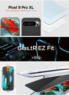 Spigen GLAStR EZ Fit Google Pixel 9 Pro XL PRIVACY Screen Protector [2 PACK] Premium Tempered Glass with Auto Align technology - 2 PACK  - Image 2