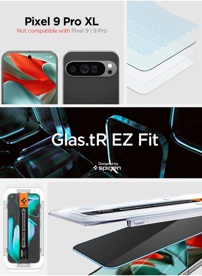 Spigen - GLAStR EZ Fit Google Pixel 9 Pro XL PRIVACY Screen Protector [2 PACK] Premium Tempered Glass with Auto Align technology - 2 PACK - Image 1