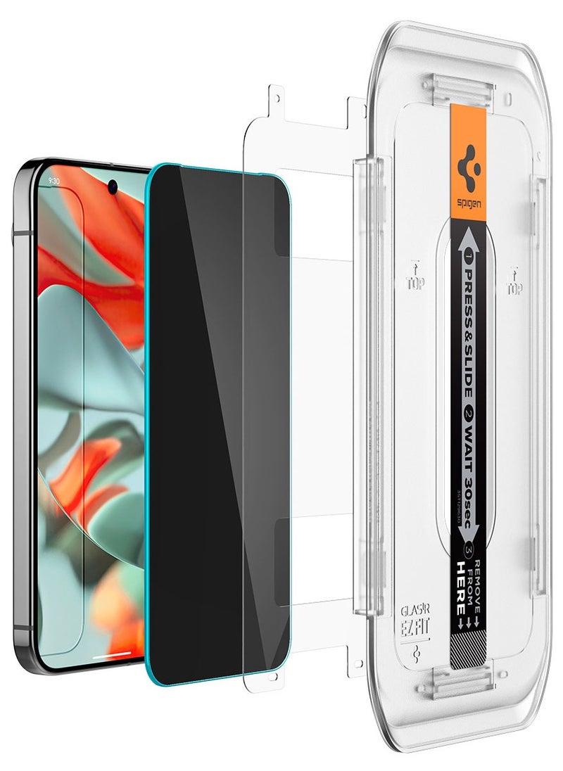 Spigen - GLAStR EZ Fit Google Pixel 9 Pro XL PRIVACY Screen Protector [2 PACK] Premium Tempered Glass with Auto Align technology - 2 PACK - Image 1