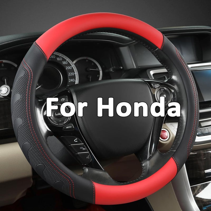 GIANT PANDA Microfiber Leather Steering Wheel Cover for Honda - Image 1