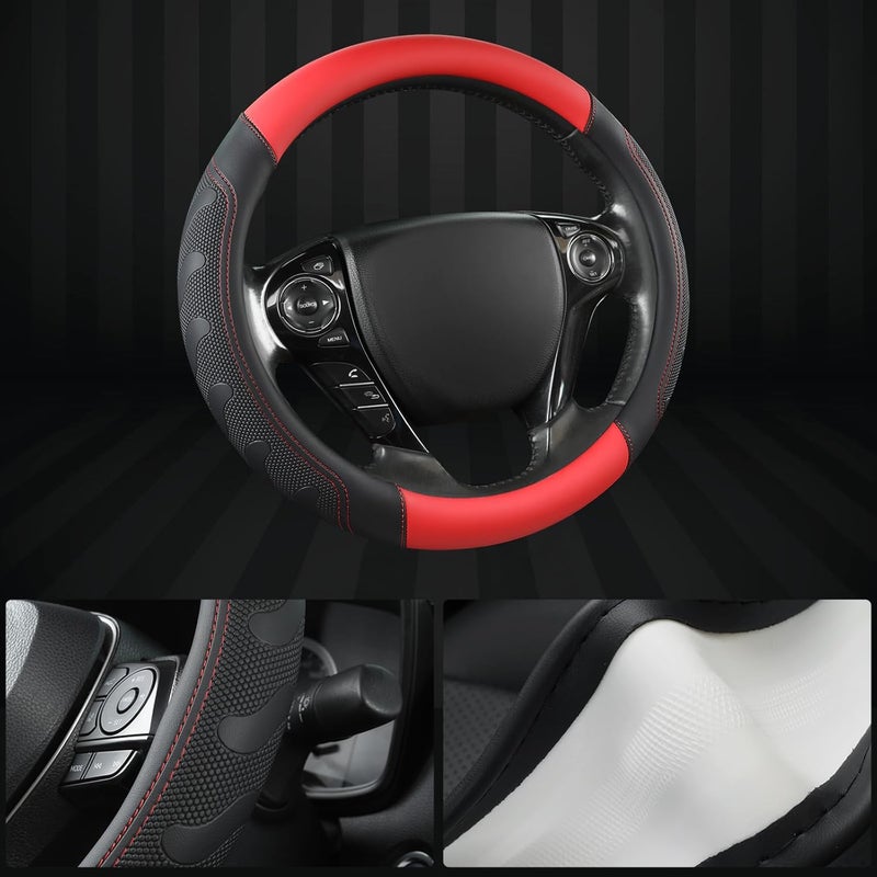 GIANT PANDA Microfiber Leather Steering Wheel Cover for Honda - Image 4