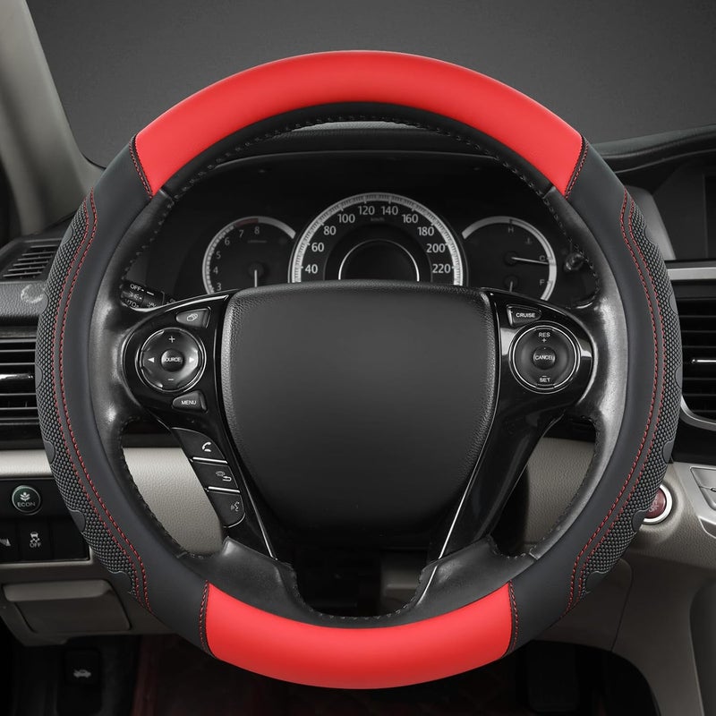 GIANT PANDA Microfiber Leather Steering Wheel Cover for Honda - Image 2