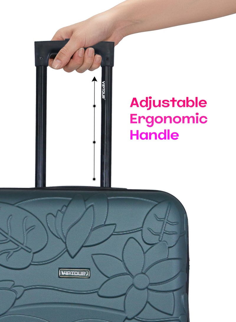 فيبتور طقم حقائب سفر 3 قطع ABS بعجلات مع نظام رقم قابل للقفل - Image 5