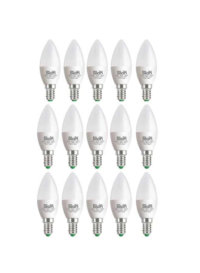 Sian Tech LED candle 6W 15pcs warm 3000K - 25000H - 3years warrantee - Image 2