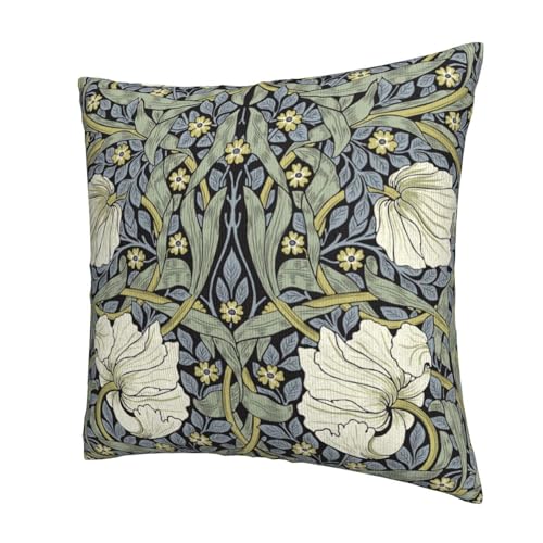 Keebik William Morris Pimpernel Throw Pillow Covers Set of 2 Cushion Covers for Couch Home Bed Living Room Decorative Pillow Cases 18x18 Inch - Image 3