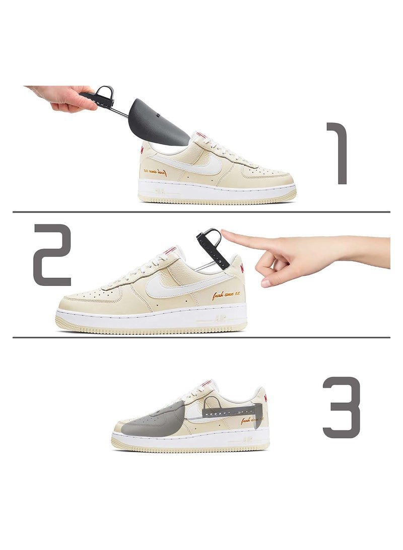 Adjustable Shoe Tree Stretcher, 2 Pairs Practical Plastic Adjustable Length Men Shoe Tree Stretcher, Boot Holder, Olefu Shoes Shape Keeper for All Shoes Heels and Sneakers Sports Shoes - Image 4