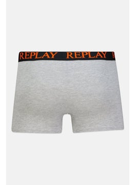 Replay Men 2 Pack Brand Logo Trunk, Grey  - Image 5