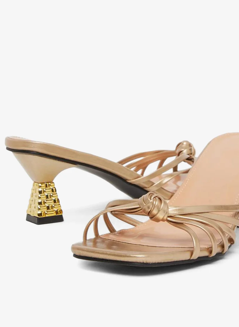 تايك تو صندل نسائي بسيور وكعب قصير كيتن هيل