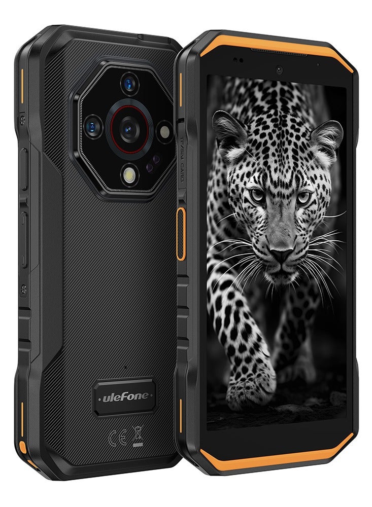 أوليفون ARMOR X32 4G 6GB RAM 128GB ROM|5500mAh بطارية|5.65" شاشة HD+|أندرويد 14|NFC-برتقالي - Image 2