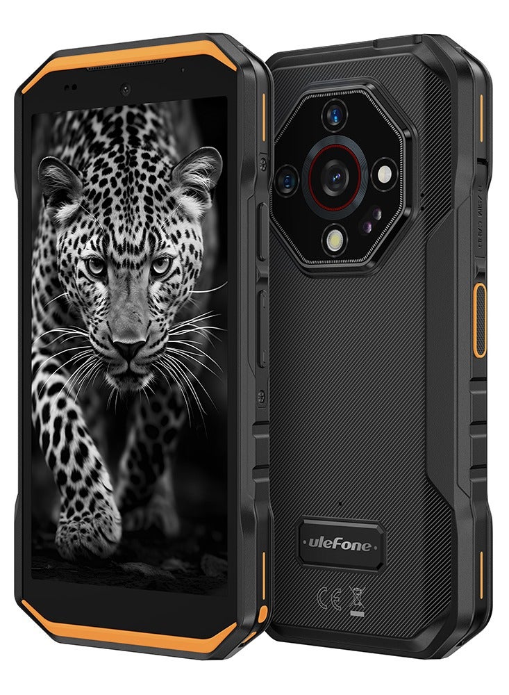 أوليفون ARMOR X32 4G 6GB RAM 128GB ROM|5500mAh بطارية|5.65" شاشة HD+|أندرويد 14|NFC-برتقالي - Image 3