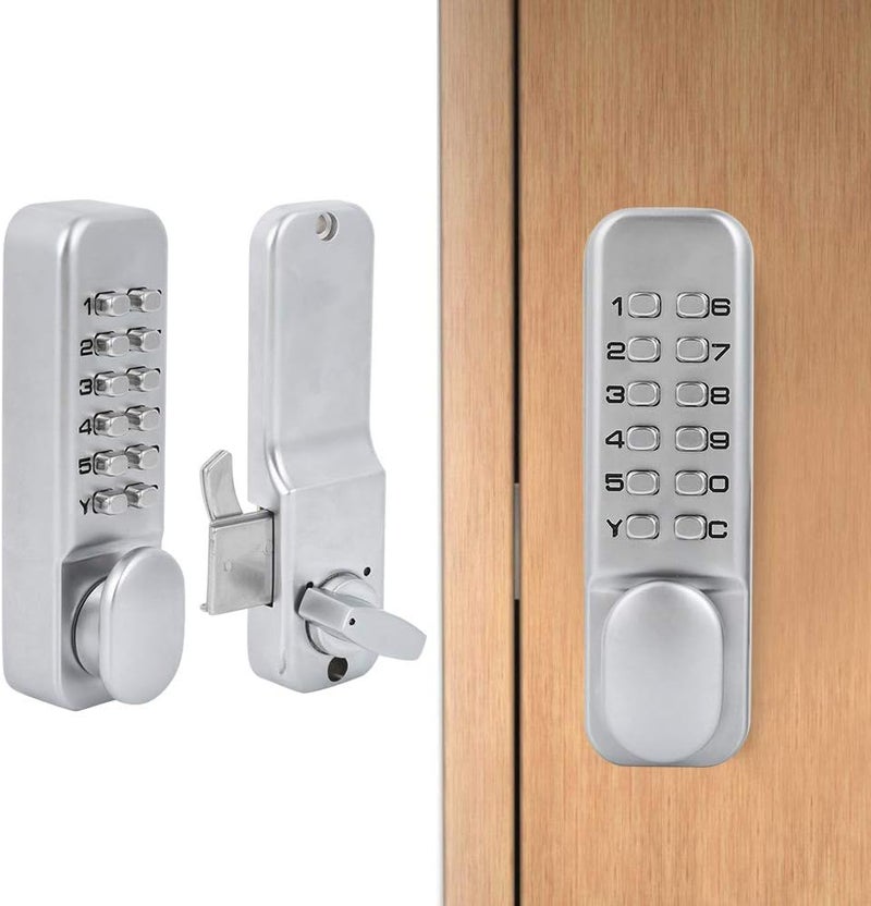 klarako Mechanical Keyless Door Lock 1‑11 Digitals Mechanical Password Door Lock Set Mechanical Combination Lock Sliding Door Keyless Access for Home Office - Image 5