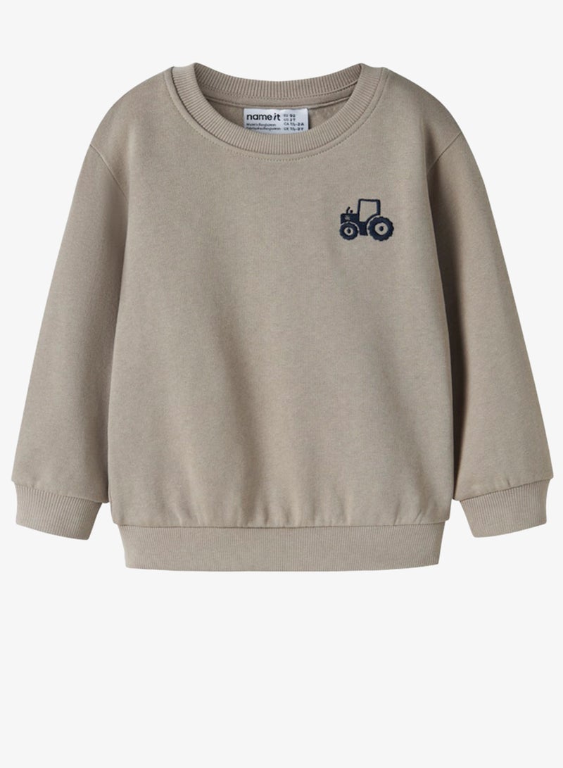 نيم ات سويت شيرت أطفال بياقة مستديرة بطبعة جرافيك - Image 1