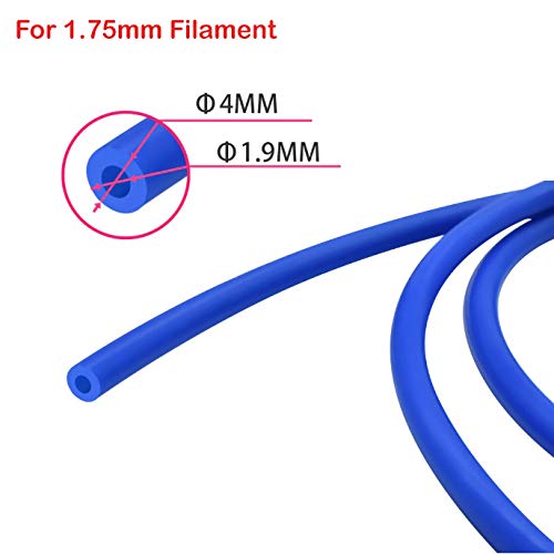 3DINNOVATIONS PTFE (Poly Tetra Fluoro Ethylene) Tube for 3D Printer; OD : 4 mm, ID : 1.9 mm, Length : 1 Meter (Blue) - Image 2