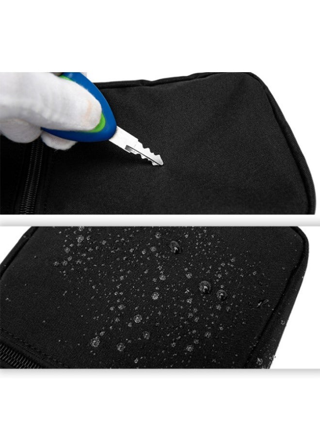WAOKN Unisex Mini Crossbody Bag, Teenager Texture Waterproof and Scratch-proof Small Bag Shoulder Bag Handbag, Fashionable and Simple Solid Color Crossbody Bag for College Students and Youth(Black)  - Image 4