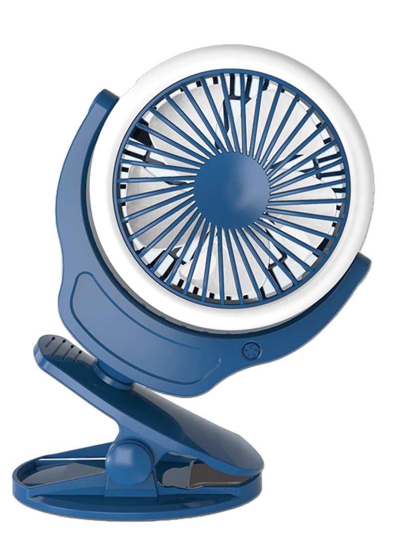 TEKNUM - 2 - In - 1 Stroller Usb Charging Fan With Light - Blue - Image 1