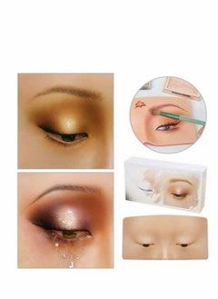 KASTWAVE Makeup Practice Board, Eyes Eyelash, Mannequin Face Silicone Bionic Skin for Cosmetologist  - Image 4