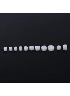Focket 11Pcs Plastic Gearsplastic Spindle Worm Gear Plastic Gears Set Pulley Crown Gear Set For Aircraft Car Model  - Image 1