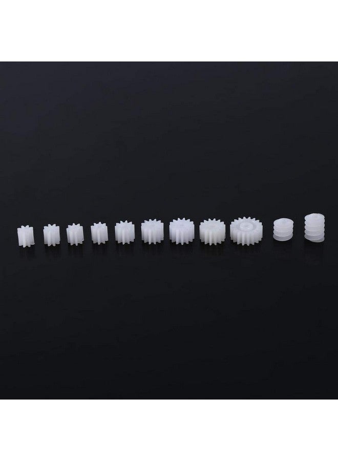 Focket 11Pcs Plastic Gearsplastic Spindle Worm Gear Plastic Gears Set Pulley Crown Gear Set For Aircraft Car Model - Image 1