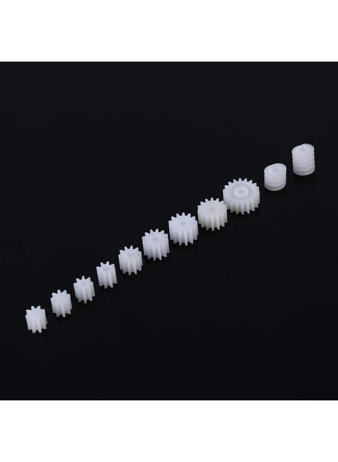 Focket 11Pcs Plastic Gearsplastic Spindle Worm Gear Plastic Gears Set Pulley Crown Gear Set For Aircraft Car Model - Image 3