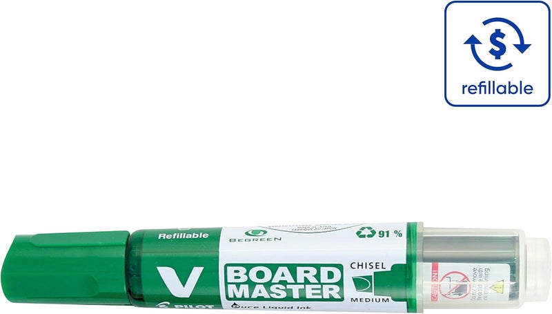 PILOT Board Marker Chisel Green With Cartridge Wbma-Vbm-Mc-G-Bg - Image 3