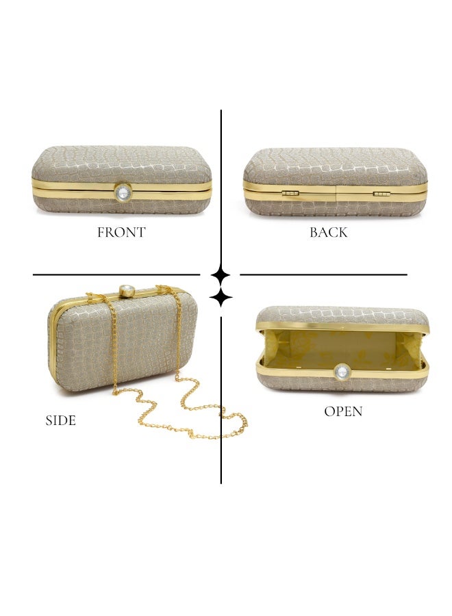 حقيبة يد نسائية، ناعمة وخفيفة الوزن، مناسبة لحفلات الزفاف، وحفلات التخرج، وحفلات الكوكتيل. - Image 3