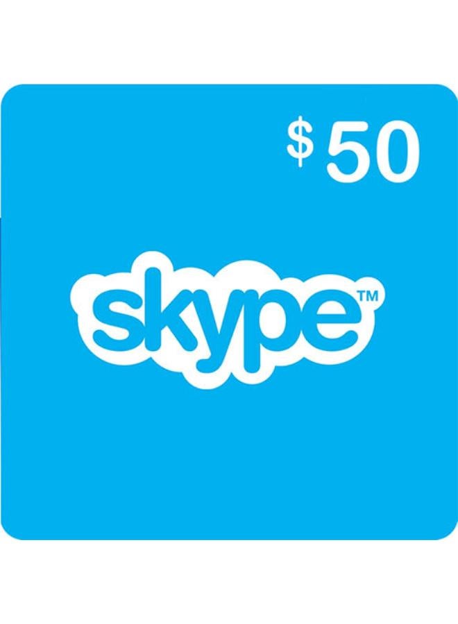 Skype Digital Card 50 USD