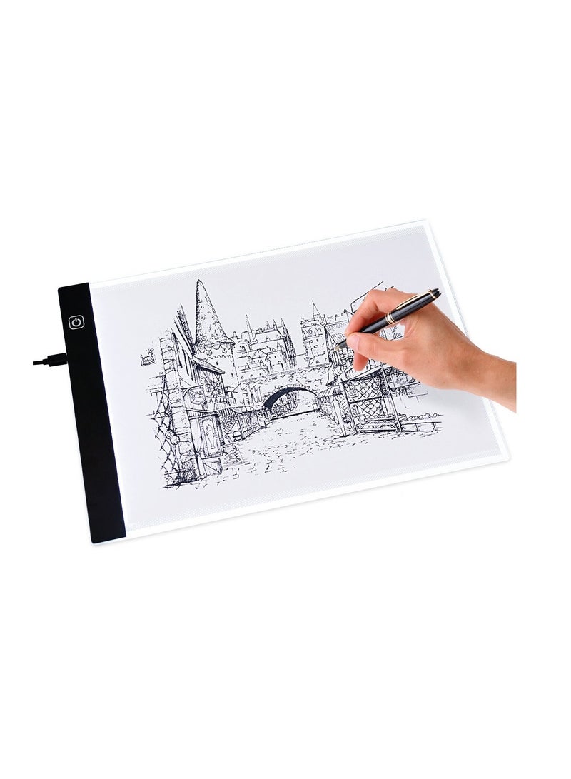 A3 Light Box Drawing, Copy Board Three Layers Dimmable Led Light Pad Drawing Board  - Image 1