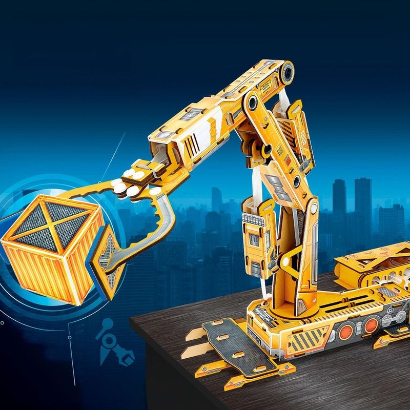 CubicFun Cubic Fun - National Geographic 3D Puzzle Hydraulic Robot Arm 120 Pieces - DS1092h - Image 3