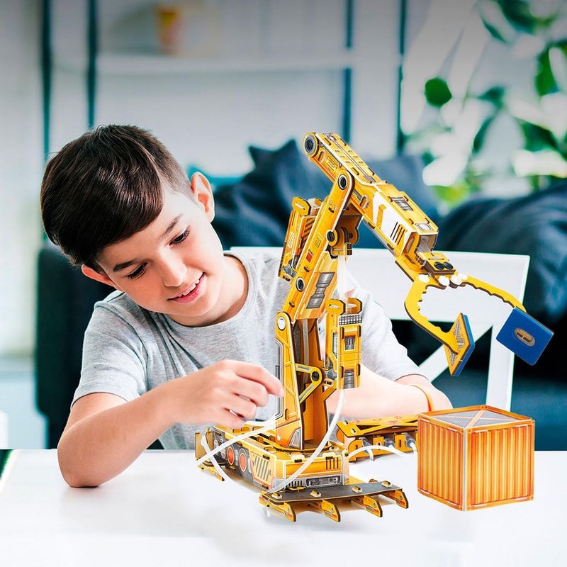CubicFun Cubic Fun - National Geographic 3D Puzzle Hydraulic Robot Arm 120 Pieces - DS1092h - Image 5