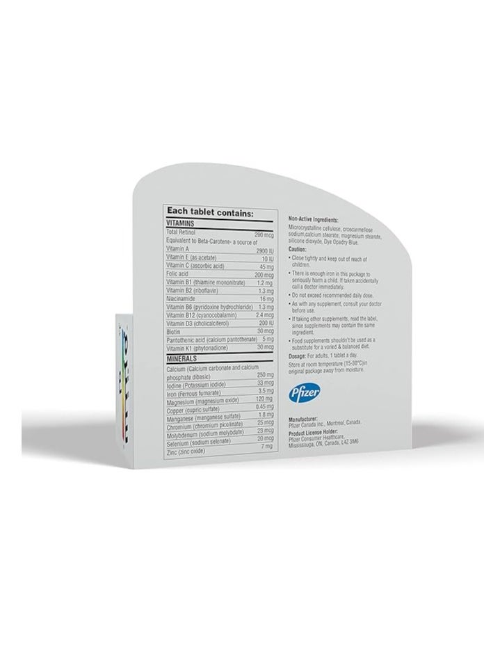 Pfizer - Centrum Men Multivitamin Tablets with Vitamin B1, B2, B3, Magnesium, Minerals, & Microelements, 60 Tablets - Image 1