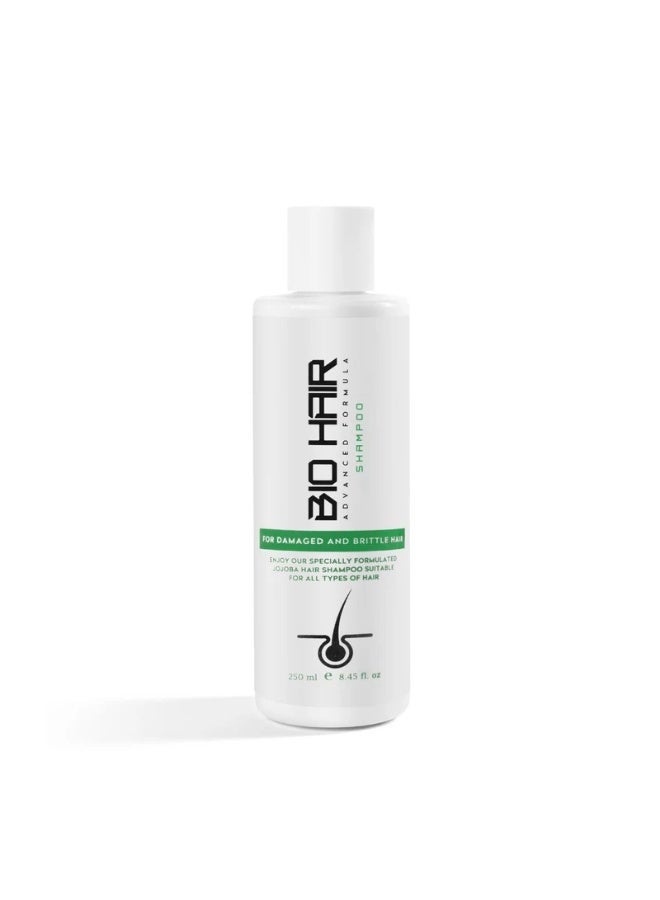 BIO HAIR Jojoba Shampoo to Treat hair that is pale dry greasy,250ml