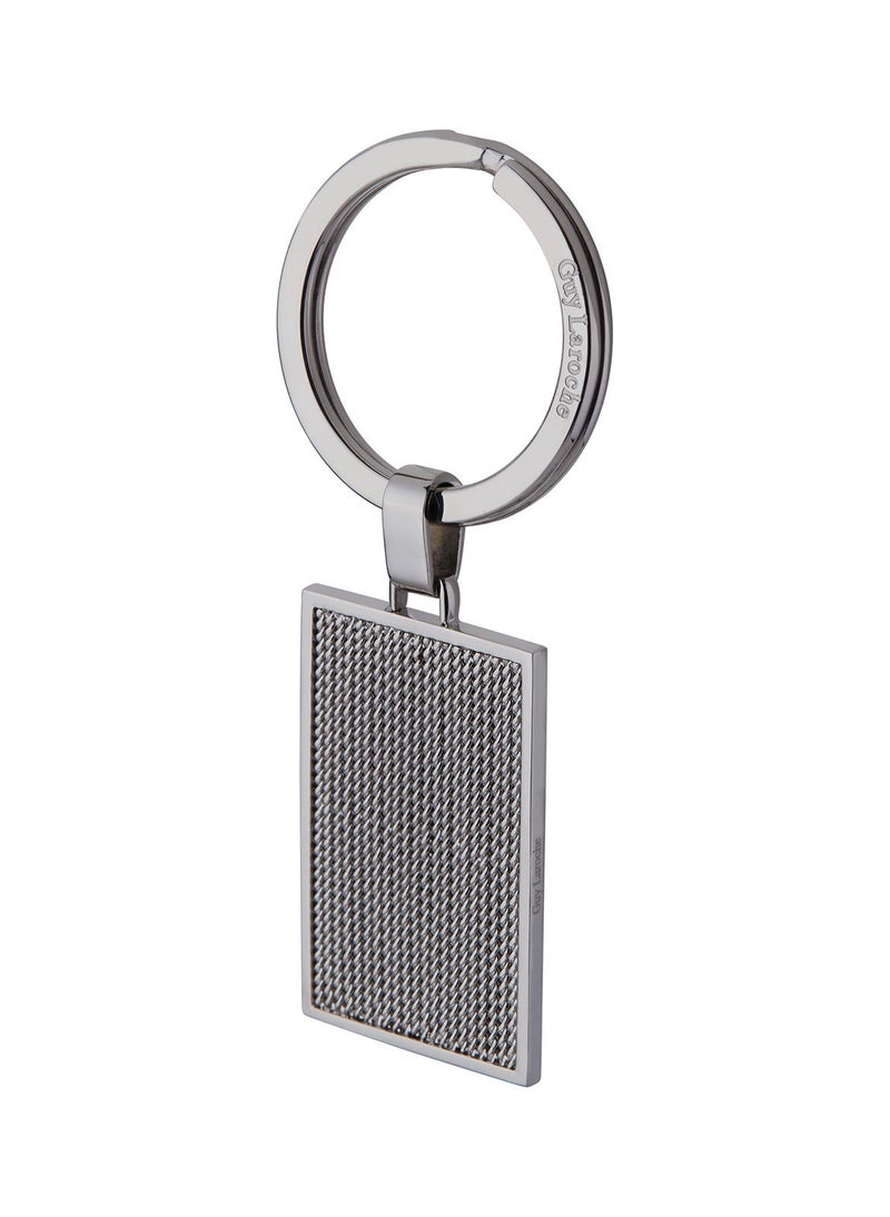 Guy Laroche Guy Laroche Stainless Steel Key Holder For Men, Silver, 4TX404AV