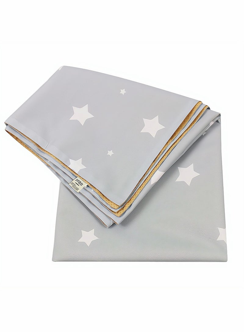 Waterproof Non-Slip Baby Place Mat for High Chair Feeding 51 Inch Star Design Mess Cloth for Toddlers - Image 3