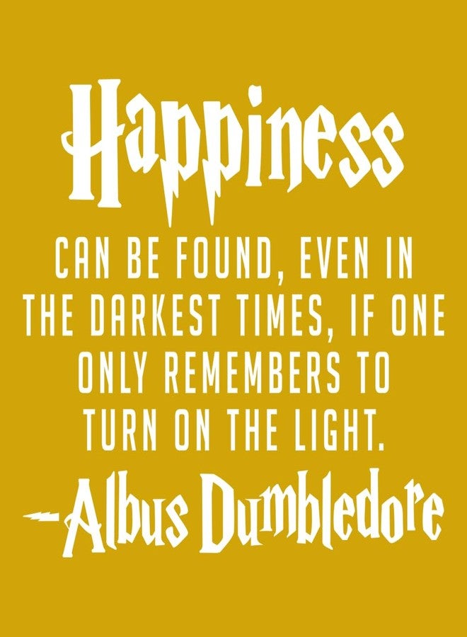 Ceybo Harry Potter Vinyl Wall Art Decal - Dumbledore Quote 'Happiness Can Be Found Even in The Darkest of Times' - 8.5" x 10.5" Home, Apartment, Bedroom, Playroom, Living Room Decor - Image 1