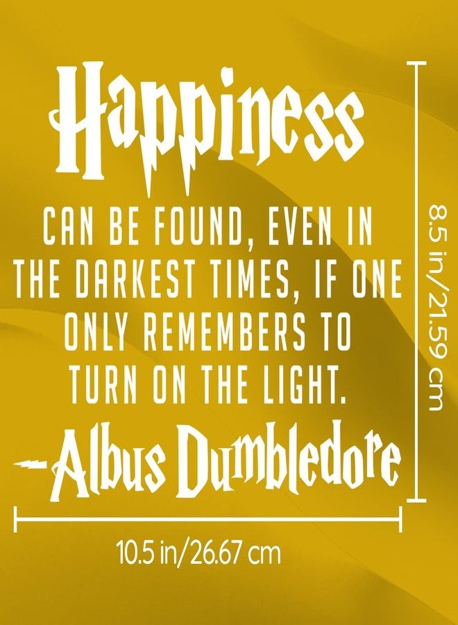Ceybo Harry Potter Vinyl Wall Art Decal - Dumbledore Quote 'Happiness Can Be Found Even in The Darkest of Times' - 8.5" x 10.5" Home, Apartment, Bedroom, Playroom, Living Room Decor - Image 2
