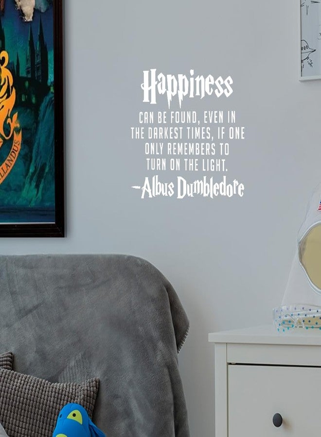 Ceybo Harry Potter Vinyl Wall Art Decal - Dumbledore Quote 'Happiness Can Be Found Even in The Darkest of Times' - 8.5" x 10.5" Home, Apartment, Bedroom, Playroom, Living Room Decor - Image 5