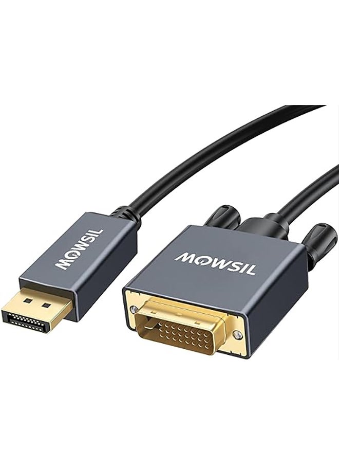 MOWSIL كابل DisplayPort 1.2 إلى HDMI 2.0 بدقة 4K@60Hz بطول 3 أمتار، كابل DP إلى HDMI من ذكر إلى ذكر متوافق مع أجهزة HP/Dell/ThinkPad/AMD/NVIDIA/أجهزة سطح المكتب  - Image 1