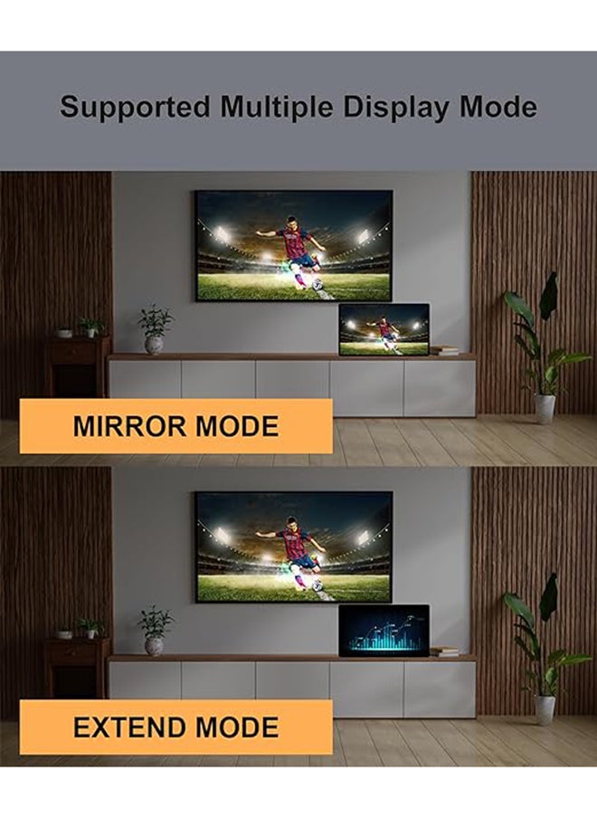 MOWSIL كابل DisplayPort 1.2 إلى HDMI 2.0 بدقة 4K@60Hz بطول 3 أمتار، كابل DP إلى HDMI من ذكر إلى ذكر متوافق مع أجهزة HP/Dell/ThinkPad/AMD/NVIDIA/أجهزة سطح المكتب  - Image 5