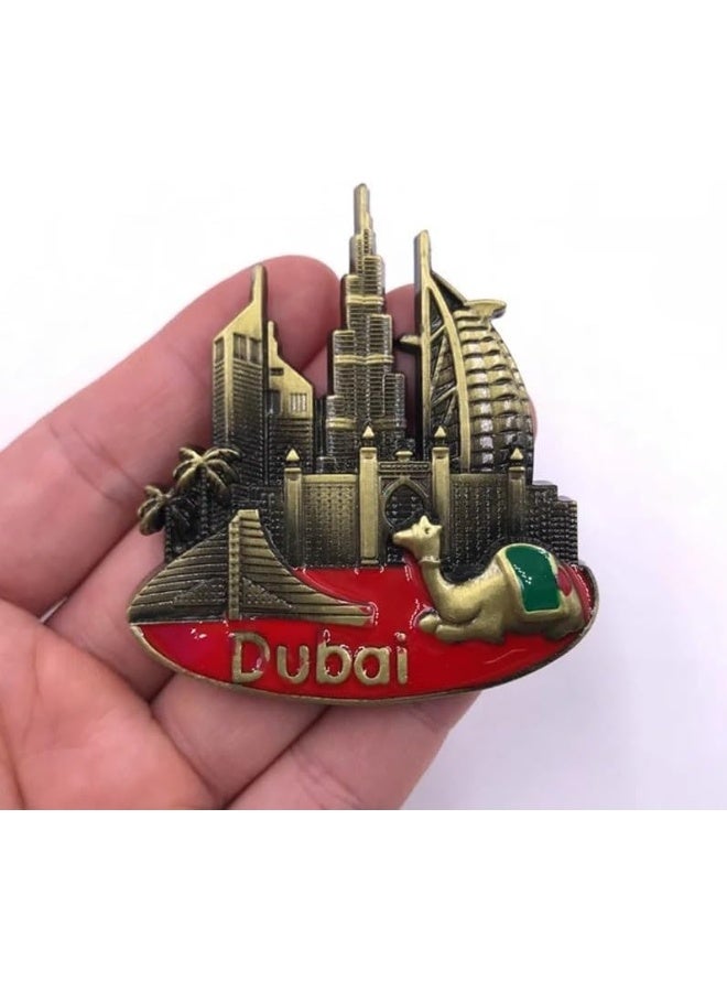 مجموعة من 6 قطع مغناطيس ثلاجة معدني مضحك مغناطيس 3D من الراتنج لتزيين الثلاجة هدايا تذكارية للسفر ديكور المنزل والمطبخ - Image 4
