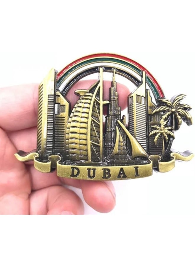 مجموعة من 6 قطع مغناطيس ثلاجة معدني مضحك مغناطيس 3D من الراتنج لتزيين الثلاجة هدايا تذكارية للسفر ديكور المنزل والمطبخ - Image 3