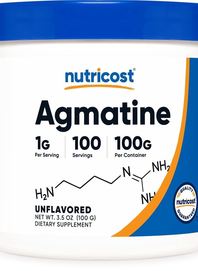 Nutricost Pure Agmatine Sulfate Powder - 250 Grams - Image 1