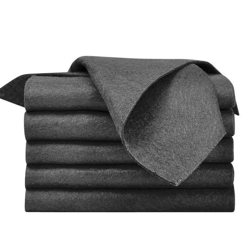 Magic Rag Black Thickeneded Magic Cloth Glass Cleaning Lazy Rag Absorbs Water And Cleans Without Water Marks Fiber Rag - Image 1