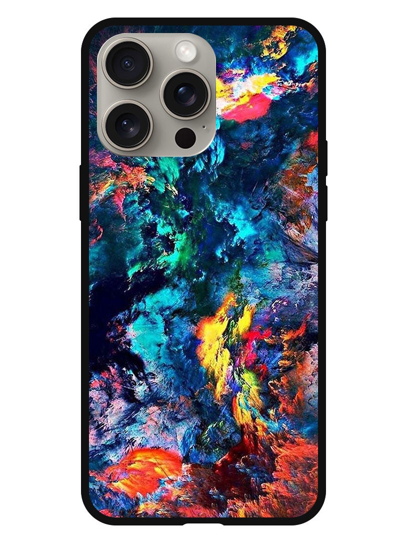 Theodor Protective Case Anti Scratch Shock Proof Bumper Cover For iPhone 15 Pro Max Water Colour - Image 1