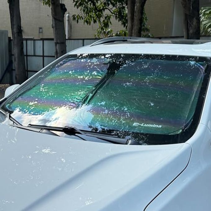 D-Lumina Rav-4 Windshield Sun Shades Compatible With Toyota Rav4 2019 2020 2021 2022 2023 2024 2025 Foldable Front Window Sun Protection, Heat Shield, Sunshade, Colourful - Image 3